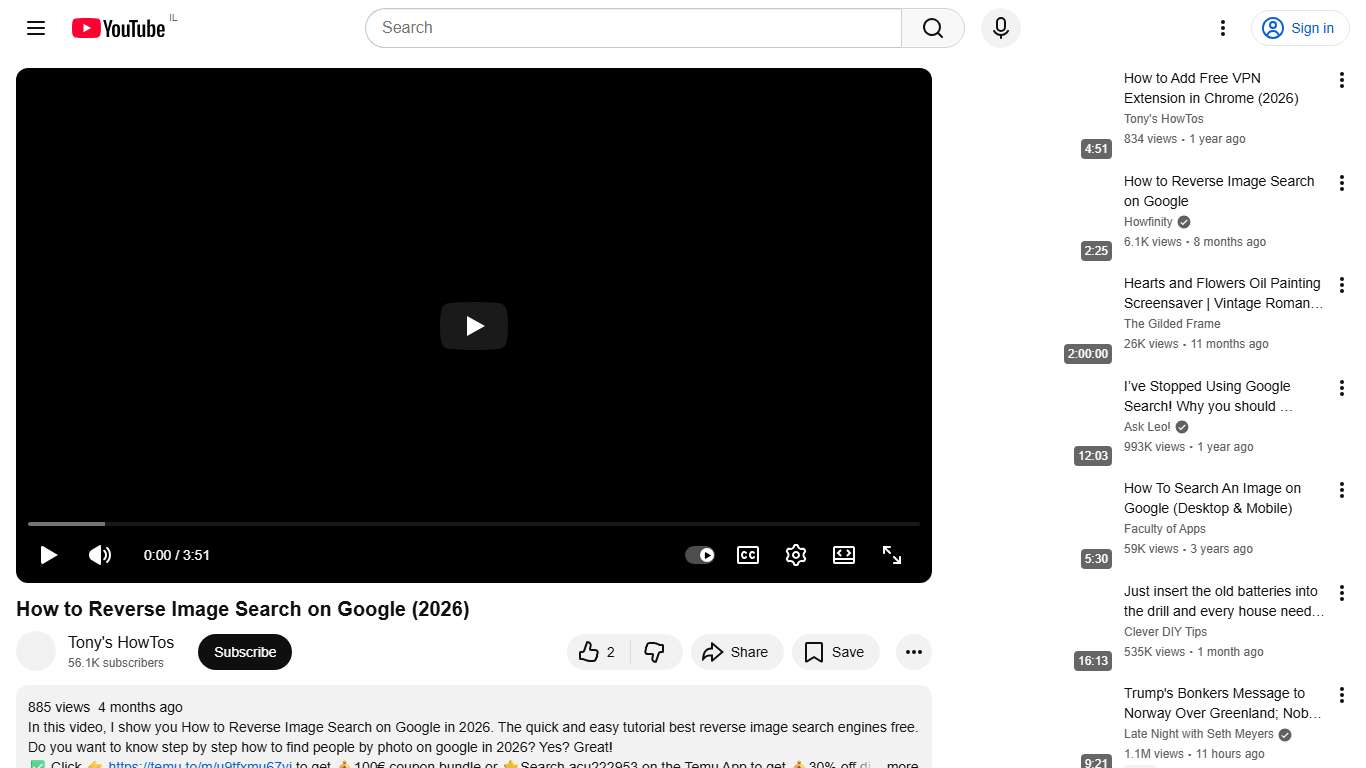How to Reverse Image Search on Google (2026) - YouTube